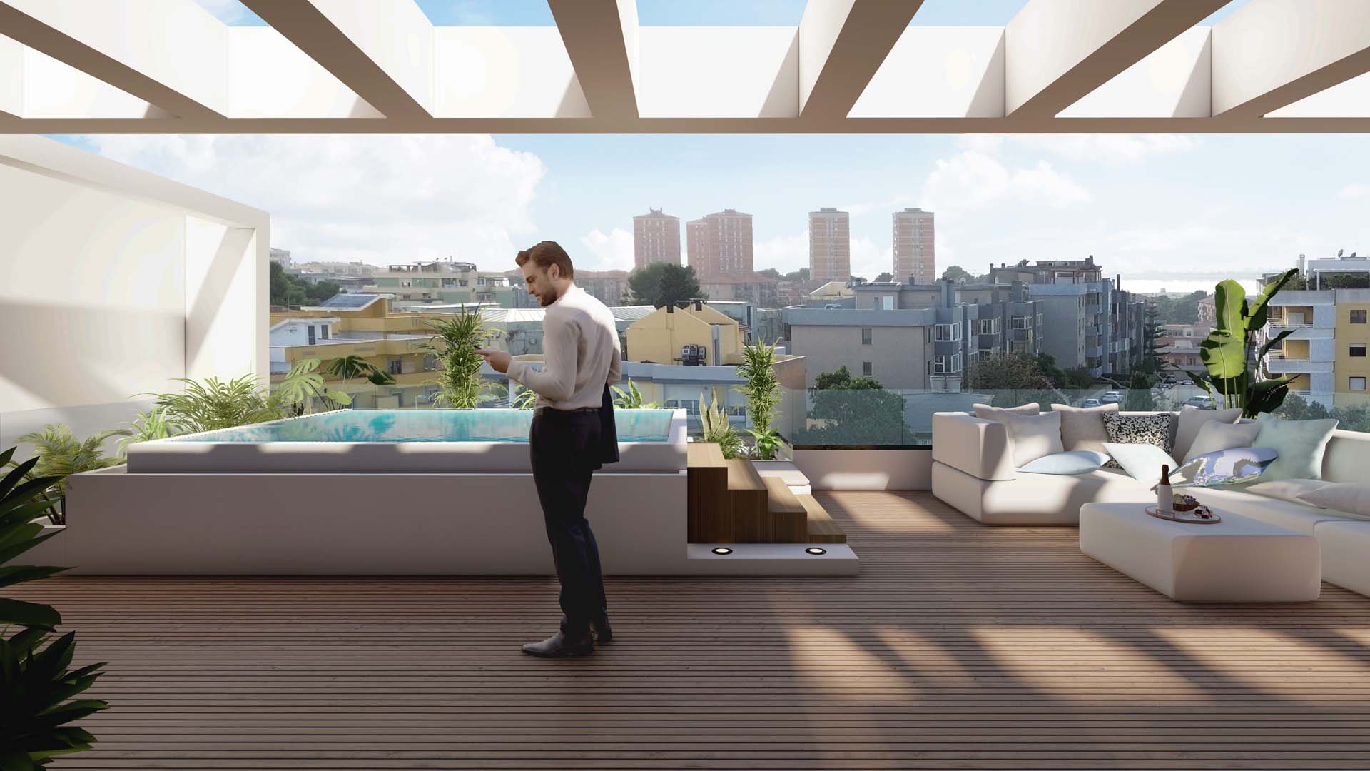 attico pentavano con terrazza in vendita a Pirri - Cagliari
